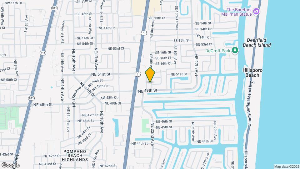 4921 NE 23rd Ave Map and Location Details