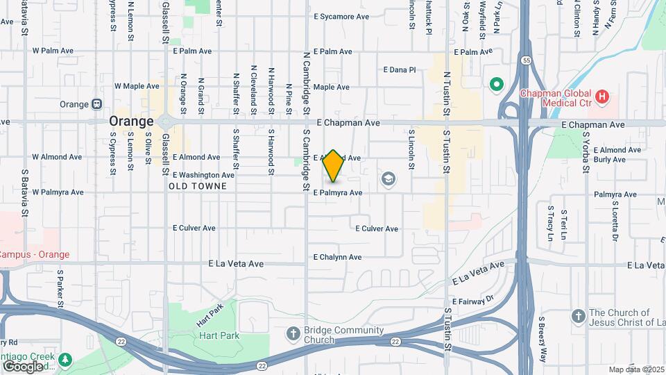 1043 E Palmyra Ave Map and Location Details