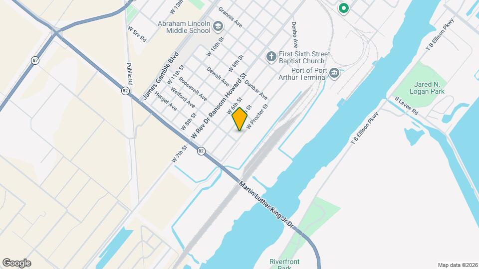 1319 W Procter St Mapa y Detalles de la Ubicación