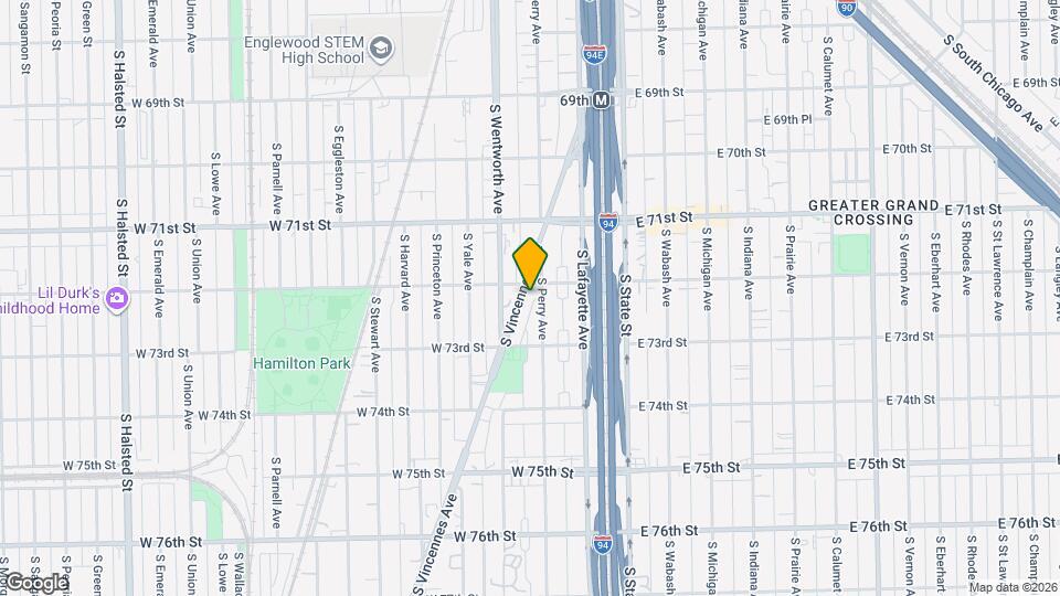 7213 S Vincennes Ave Map and Location Details