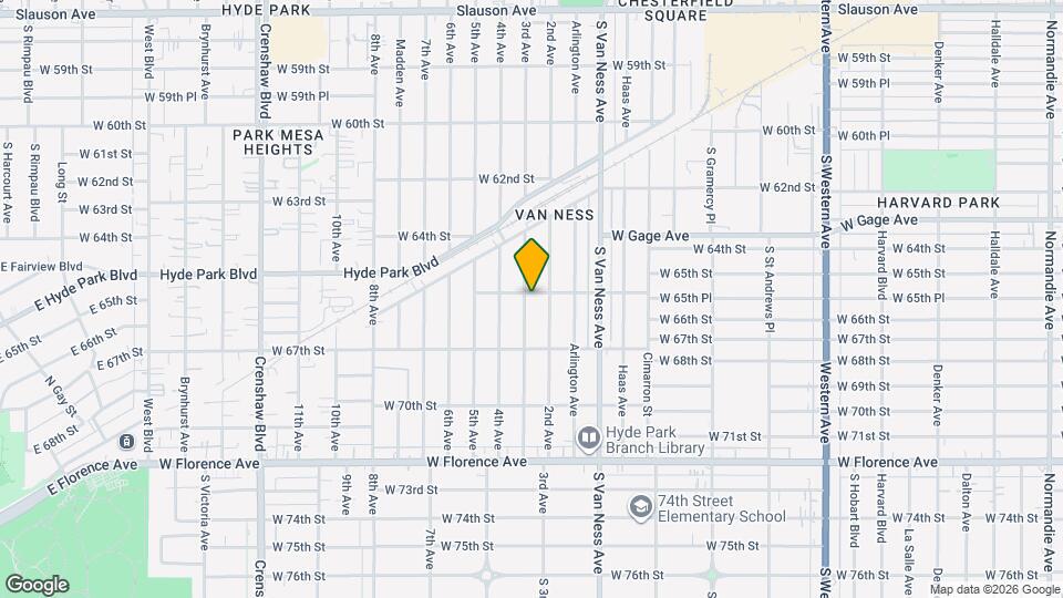 6556 3rd Ave Mapa y Detalles de la Ubicación