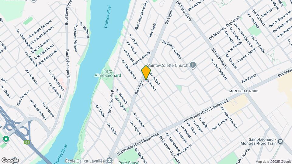 5125 Perras Rue Map and Location Details