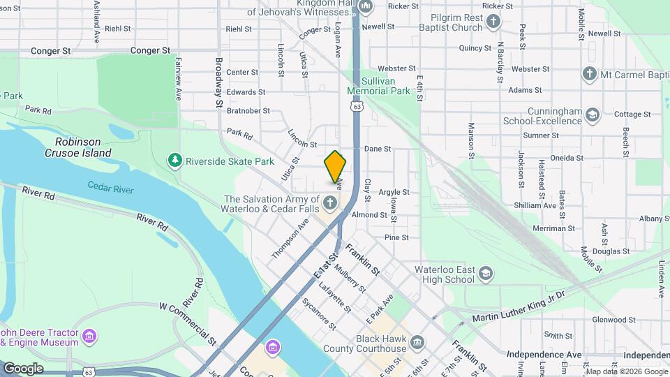 303 Logan Ave Map and Location Details