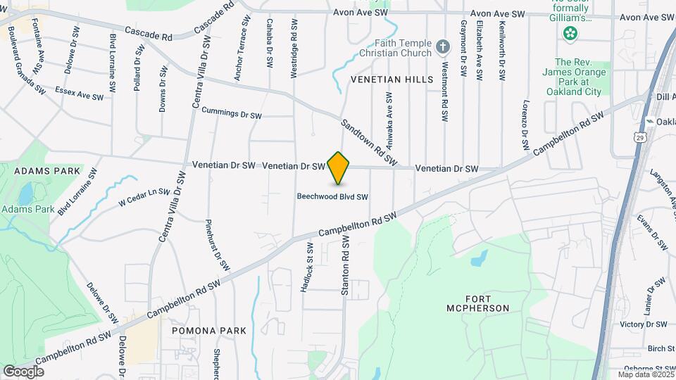 1721 Beechwood Blvd SW Map and Location Details