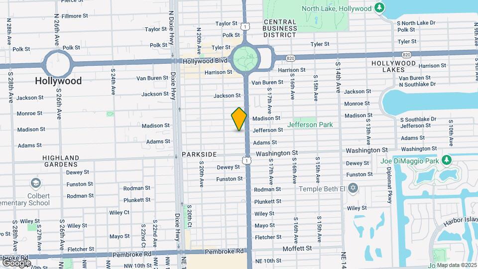 1822 Jefferson St Map and Location Details