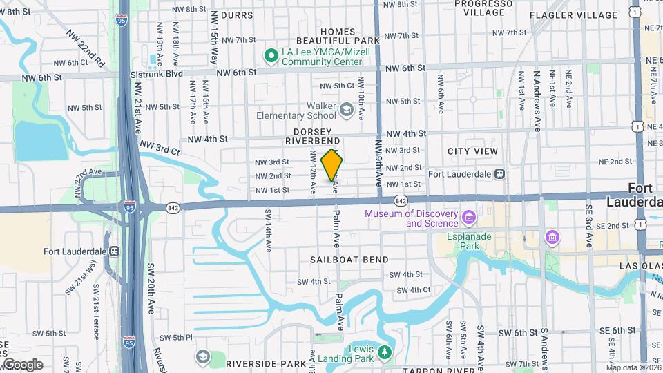 1117 NW 1st St Map and Location Details