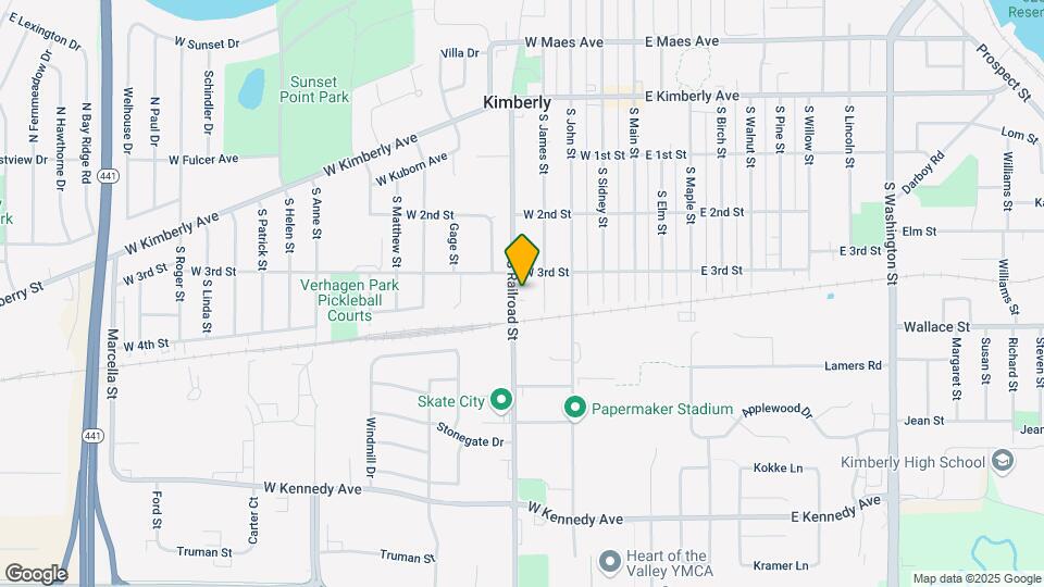423 S Railroad St Map and Location Details