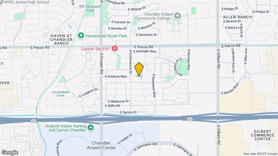 2317 E Flintlock Pl Map and Location Details