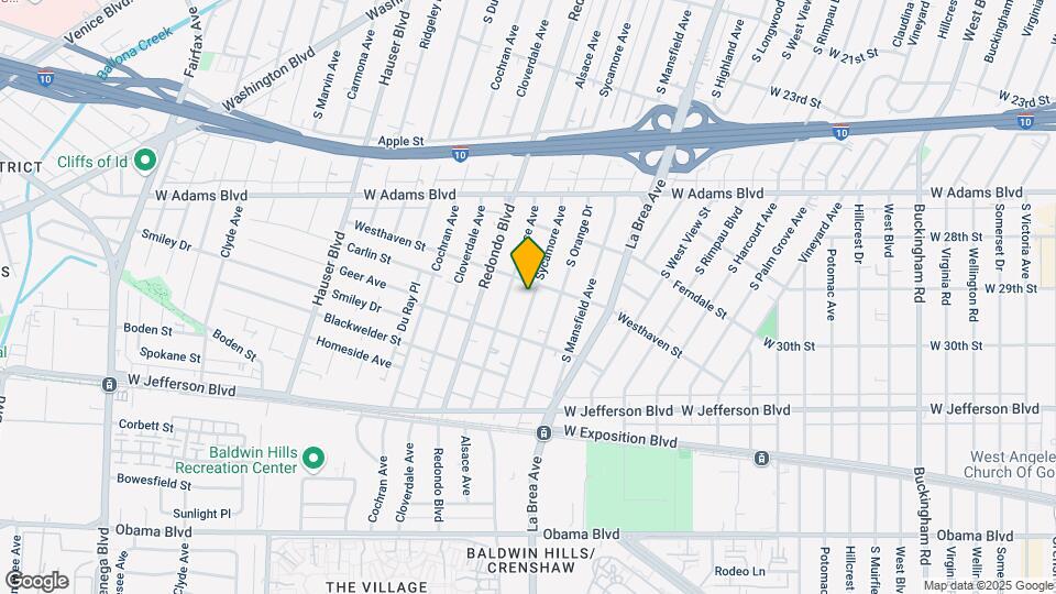 2817 S Sycamore Ave Map and Location Details