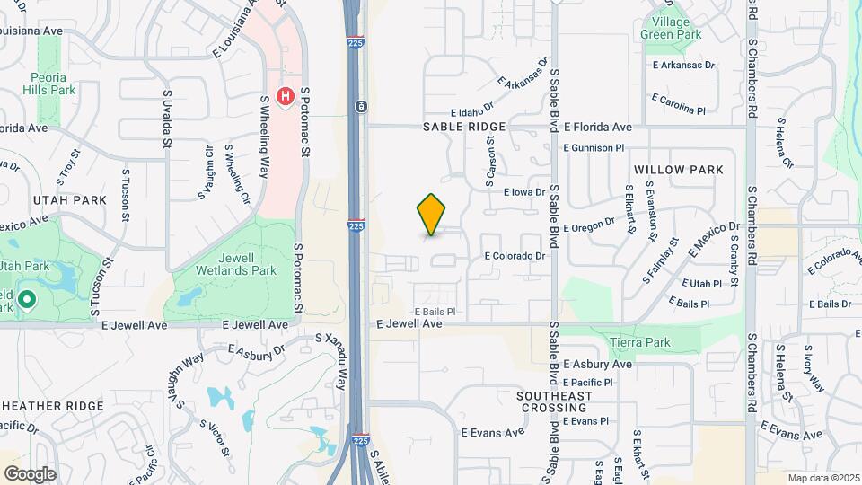 1711 S Blackhawk Way-Unit -1 Map and Location Details