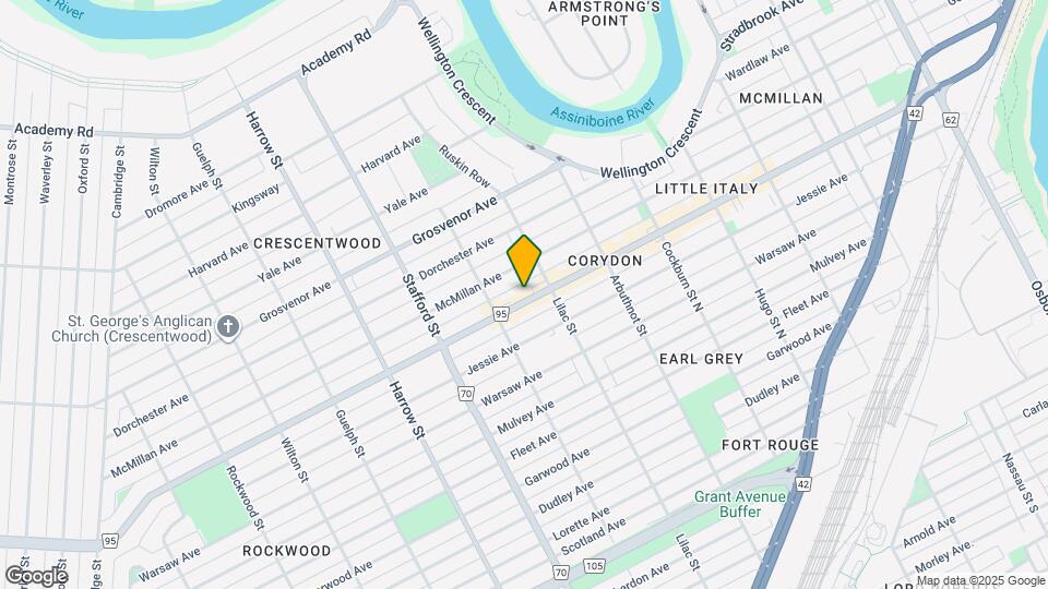 875 Corydon Av Map and Location Details