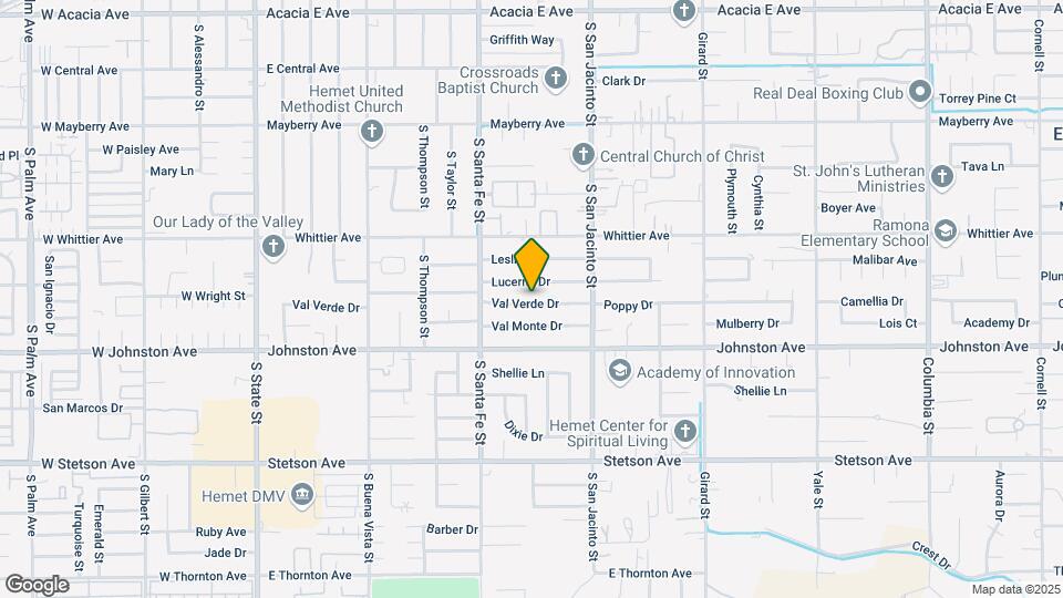 1072 Val Verde Dr Map and Location Details