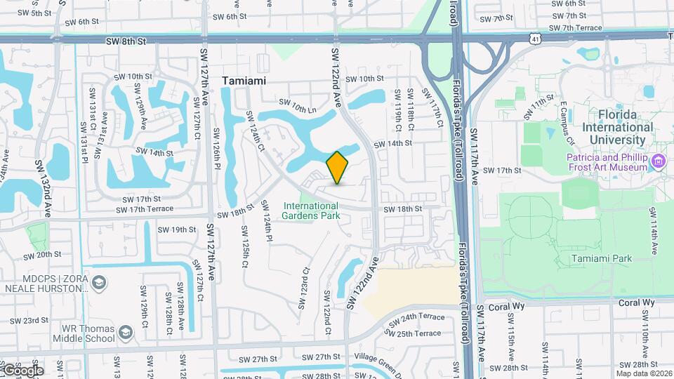 12254 SW 16th Ter, Unit 107 Map and Location Details