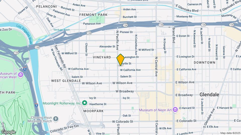 461 W California Ave Map and Location Details