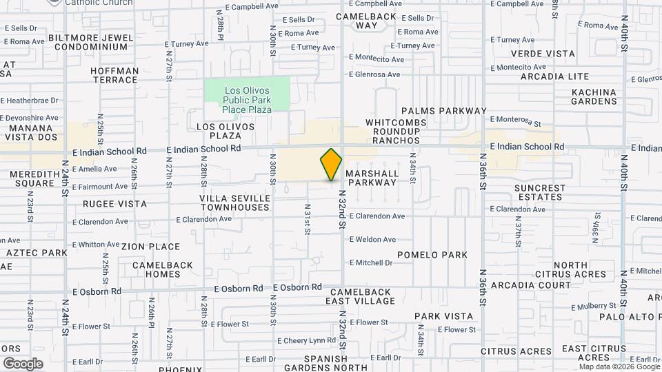 3131 E Fairmount Ave Map and Location Details