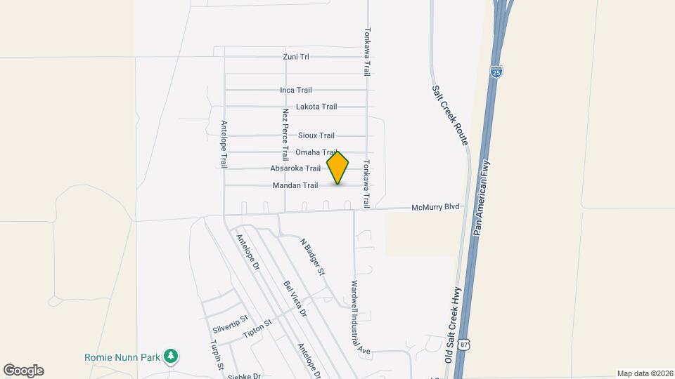 1817 Mandan Trail Map and Location Details