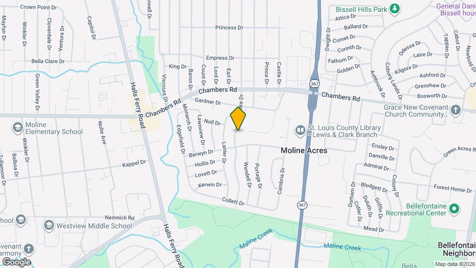 9922 Duke Dr Map and Location Details