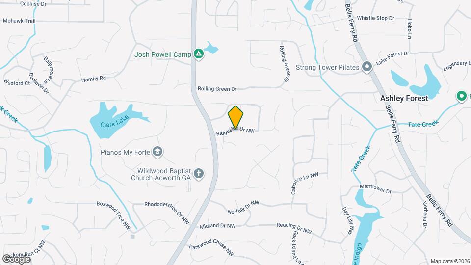 1207 Ridgeside Dr NW Map and Location Details