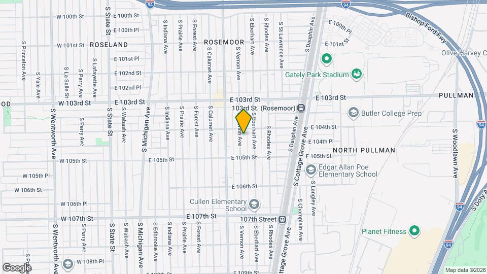 10415 S Vernon Ave, Unit 2 Map and Location Details