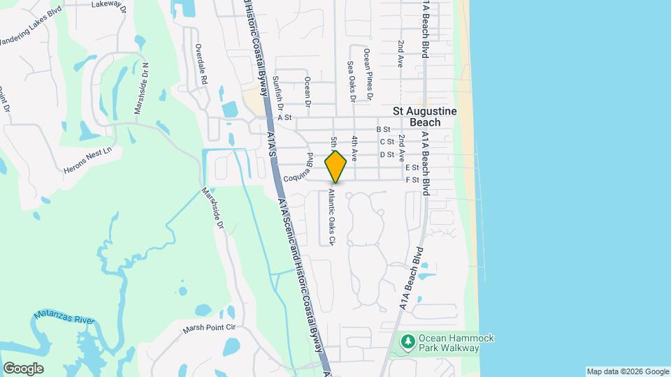 1 Atlantic Oaks Cir Map and Location Details