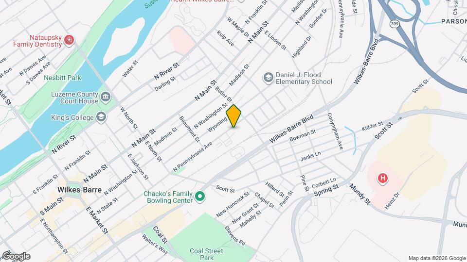 395 N Pennsylvania Ave Map and Location Details