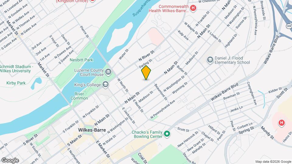 234 N Main St, Unit 234 3rd floor N Main Map and Location Details