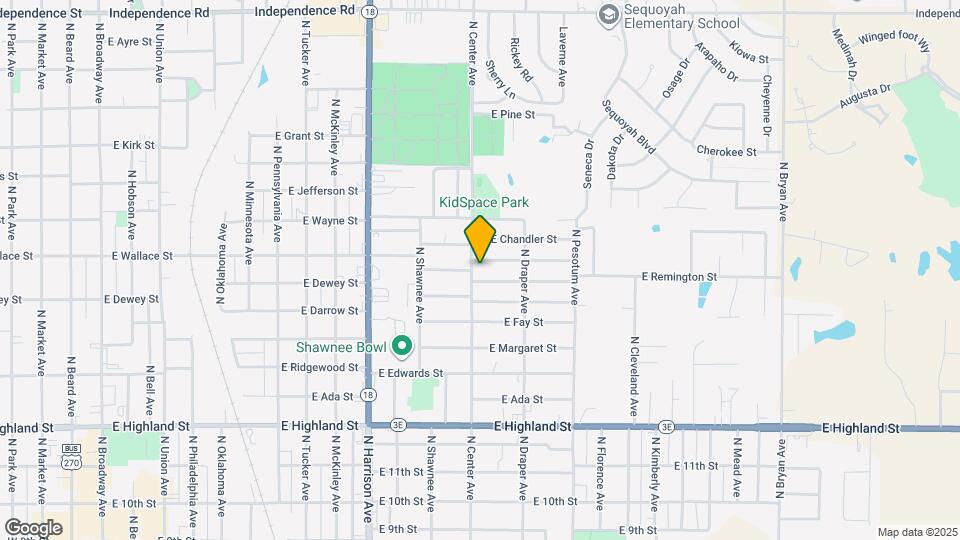 1229 N Center Ave Map and Location Details