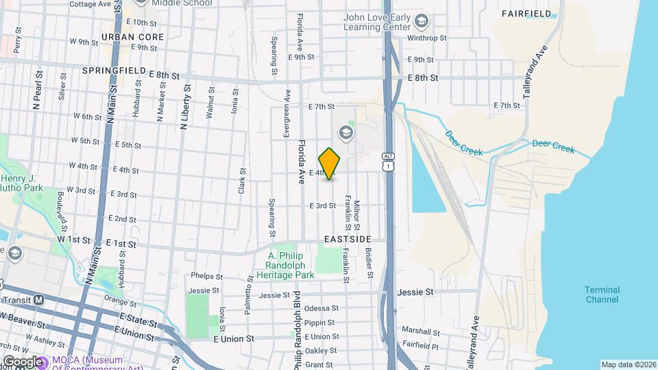 1364 Harrison St Map and Location Details