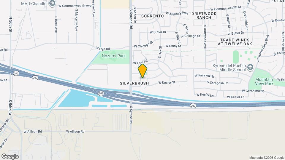 601 S Silverbrush Dr Map and Location Details