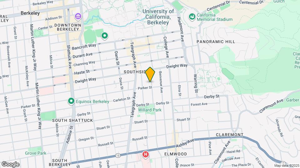 2542 Hillegass Ave Map and Location Details