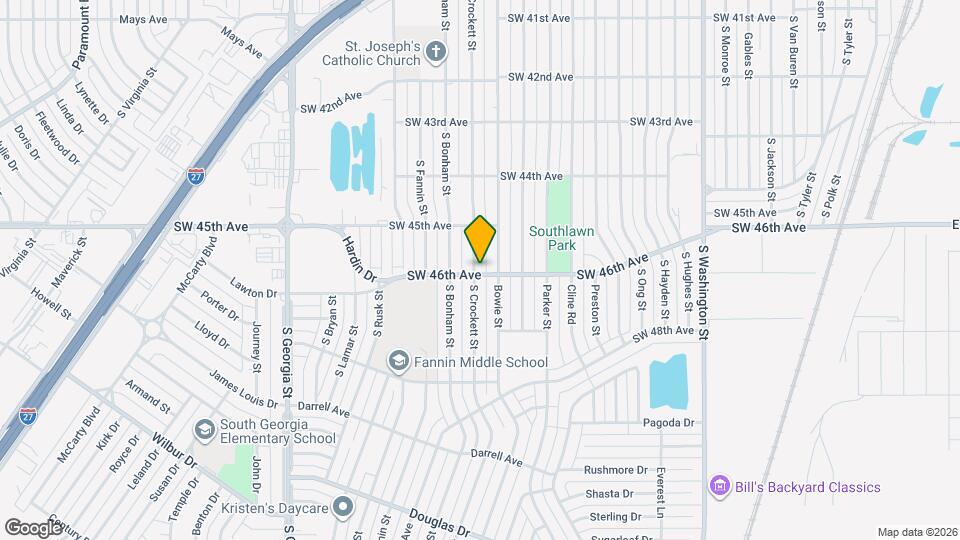 4445 S Crockett St Mapa y Detalles de la Ubicación