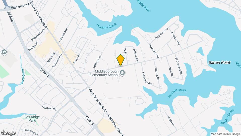 1806 Middleborough Rd Map and Location Details