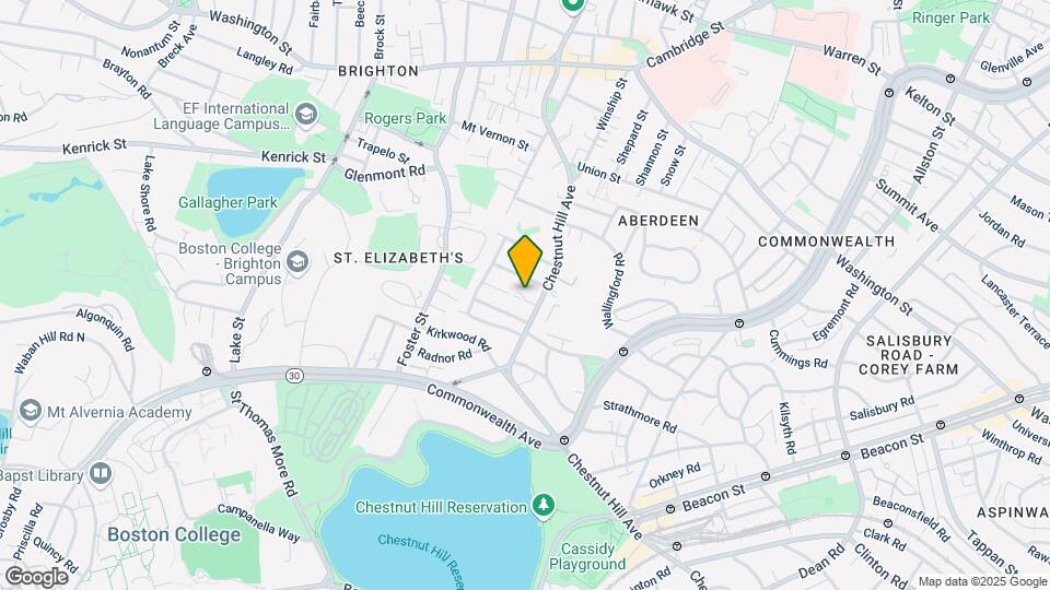 163 Chestnut Hill Ave, Unit PH1 Map and Location Details
