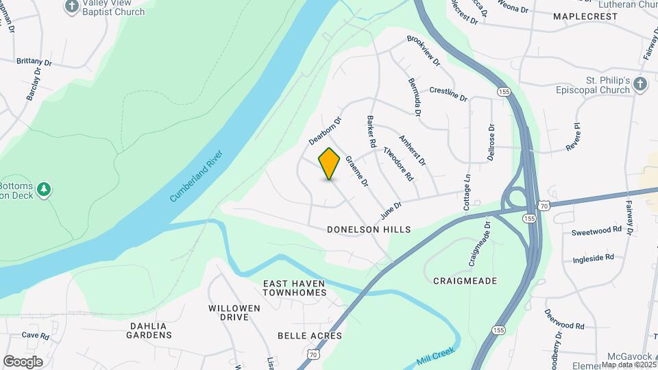 214 Donelson Hills Dr Map and Location Details