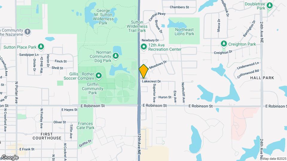 1229 Lakecrest Dr Map and Location Details