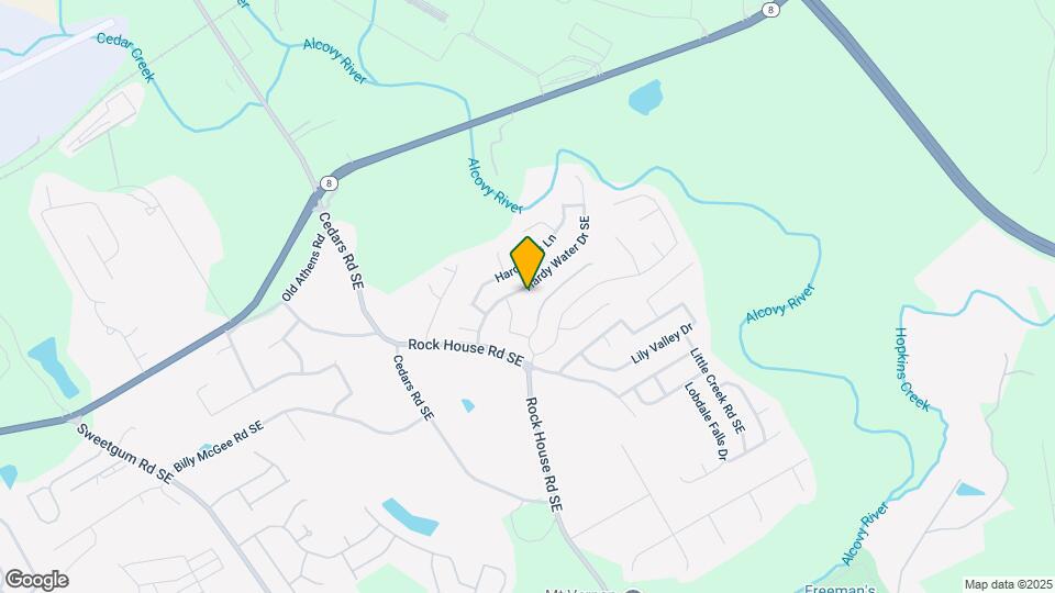 458 Hardy Water Dr SE Map and Location Details