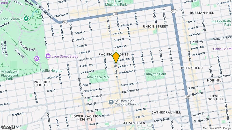 2518 Fillmore St Map and Location Details