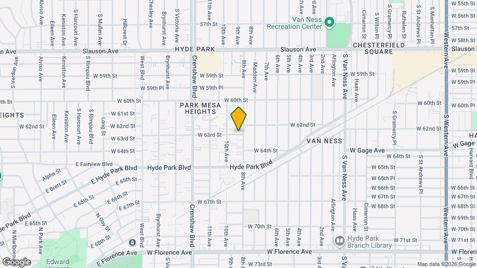 3119 W 63rd St Mapa y Detalles de la Ubicación