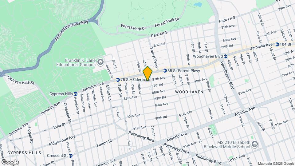 78-32 87th Ave Mapa y Detalles de la Ubicación