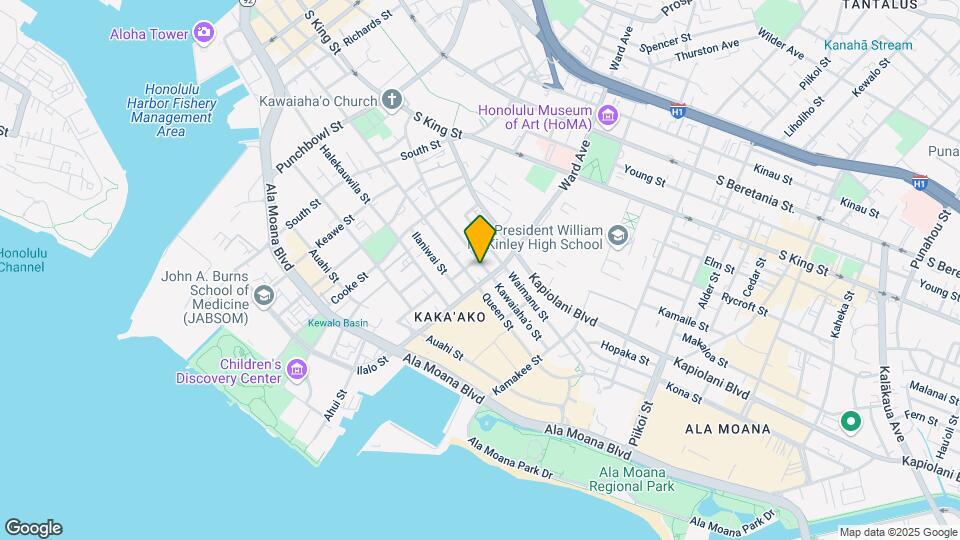 913 Kawaiahao St Mapa y Detalles de la Ubicación