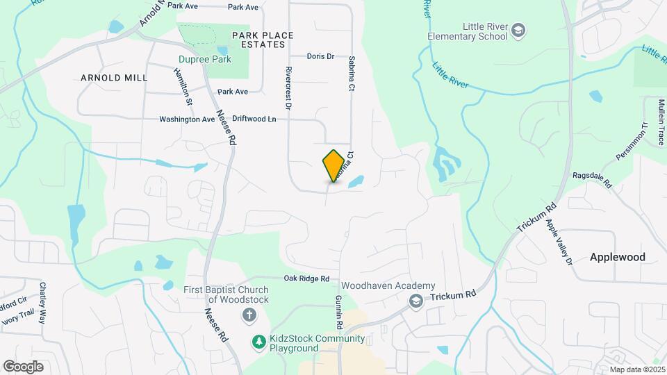 595 Rivercrest Dr Map and Location Details