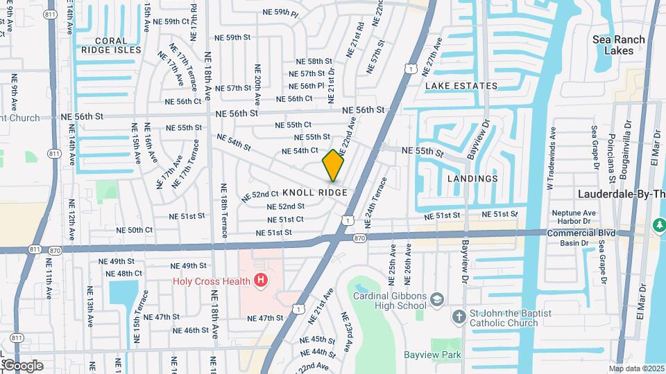2200 NE 54th St Map and Location Details