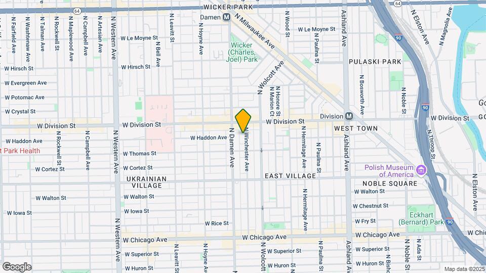 1128 N Winchester Ave Map and Location Details