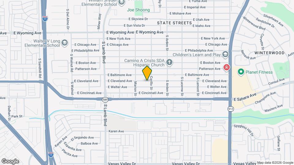 4475 E Cleveland Ave Map and Location Details
