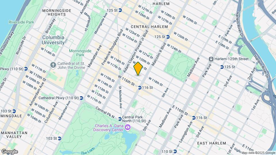 113 W 117th St Map and Location Details