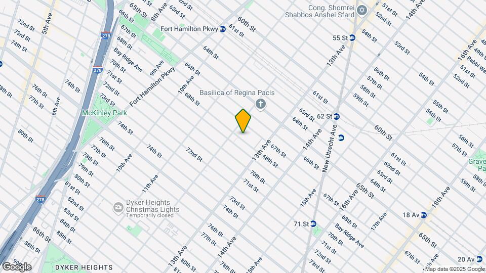 1223 Ovington Ave Map and Location Details