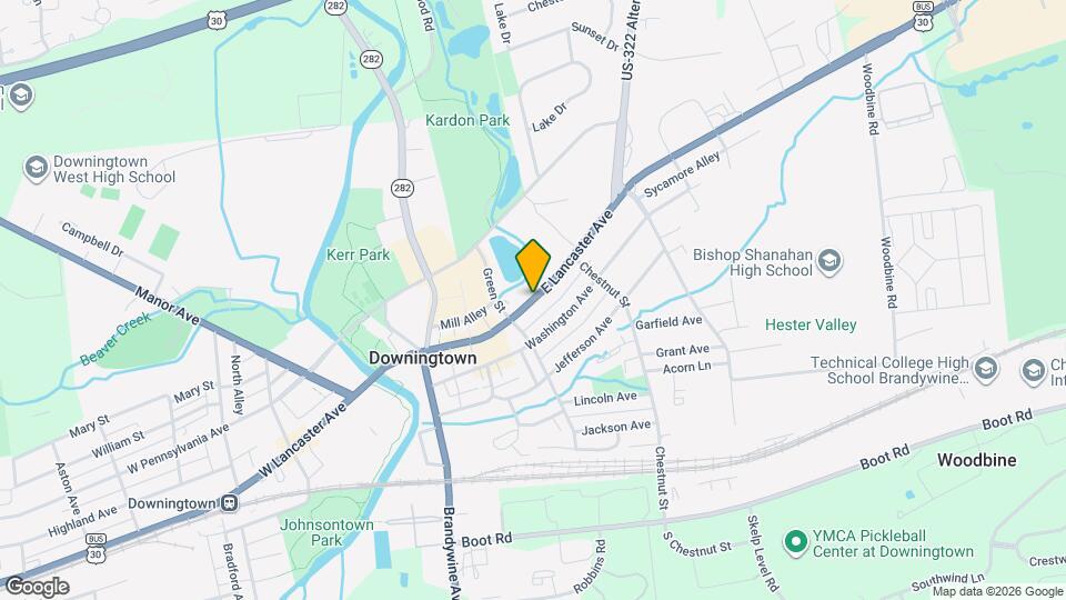 317 E Lancaster Ave Map and Location Details