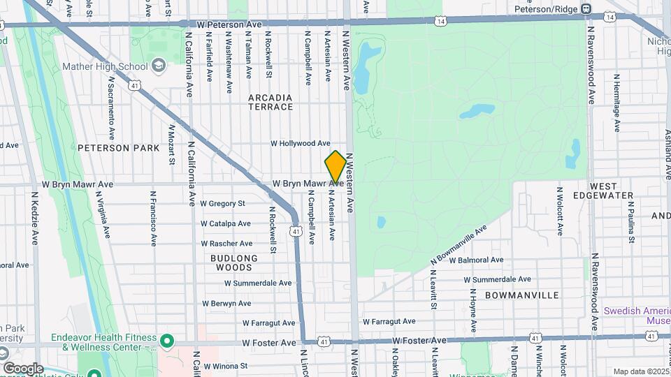 2425 W Bryn Mawr Ave Map and Location Details