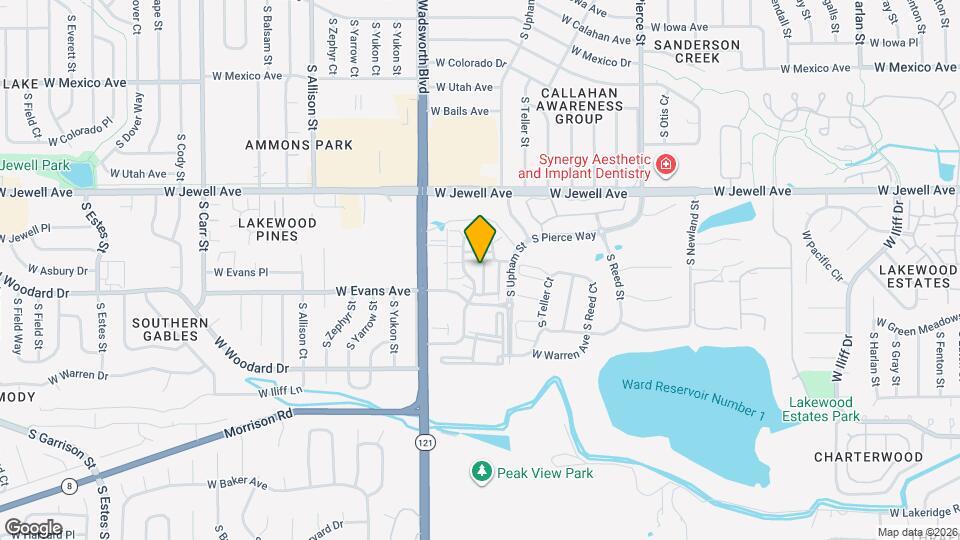 2037 S Vance Wy Map and Location Details