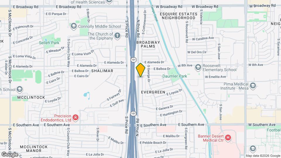 2812 S Cottonwood Dr Map and Location Details